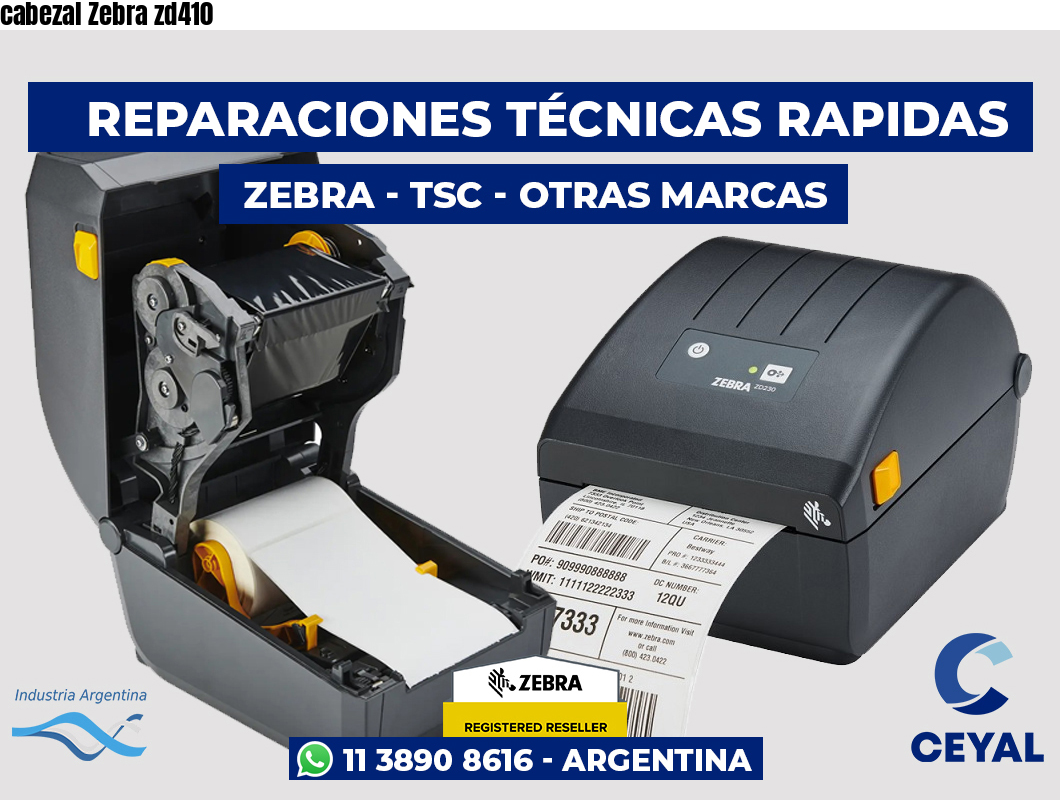 cabezal Zebra zd410
