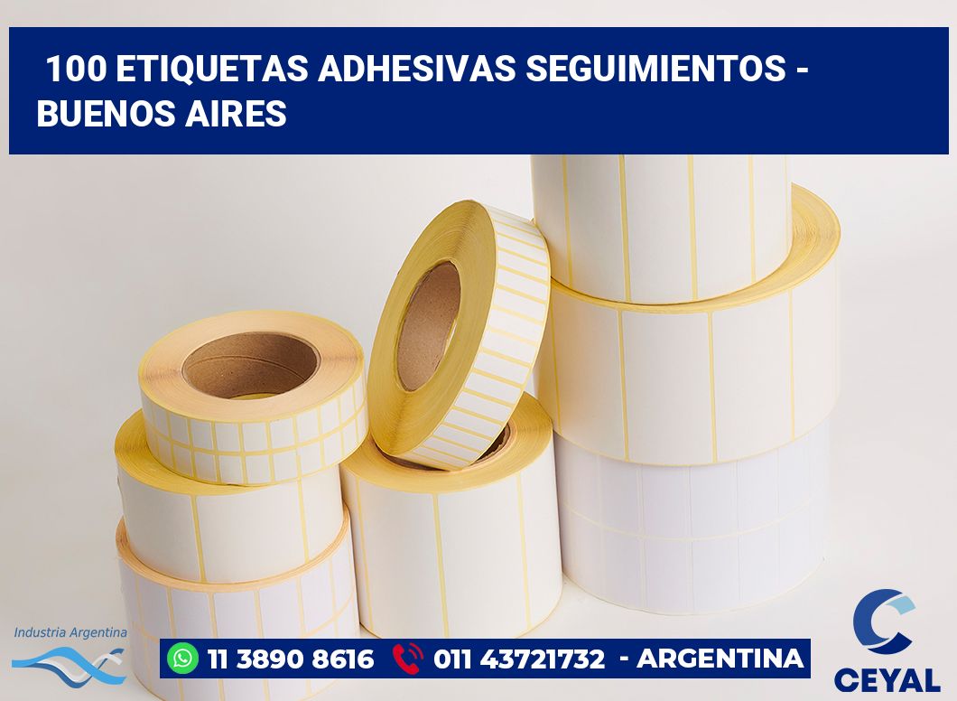 100 Etiquetas adhesivas seguimientos - buenos aires