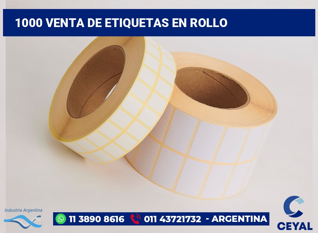1000 Venta de etiquetas en rollo
