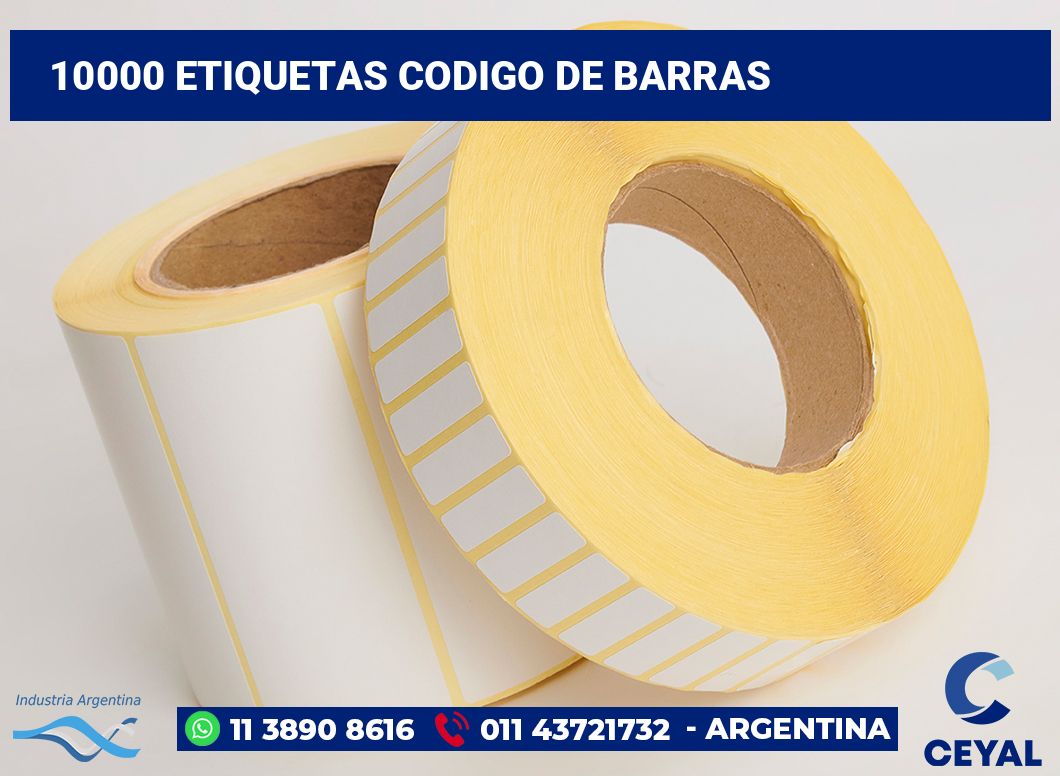 10000 Etiquetas codigo de barras