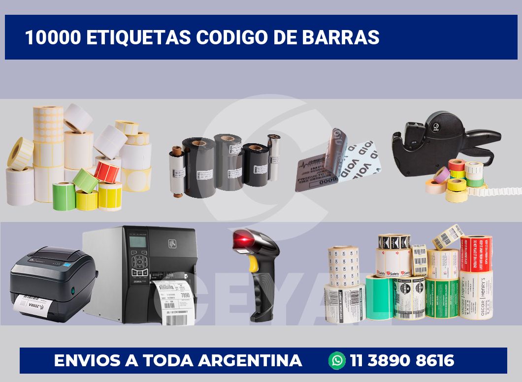 10000 Etiquetas codigo de barras