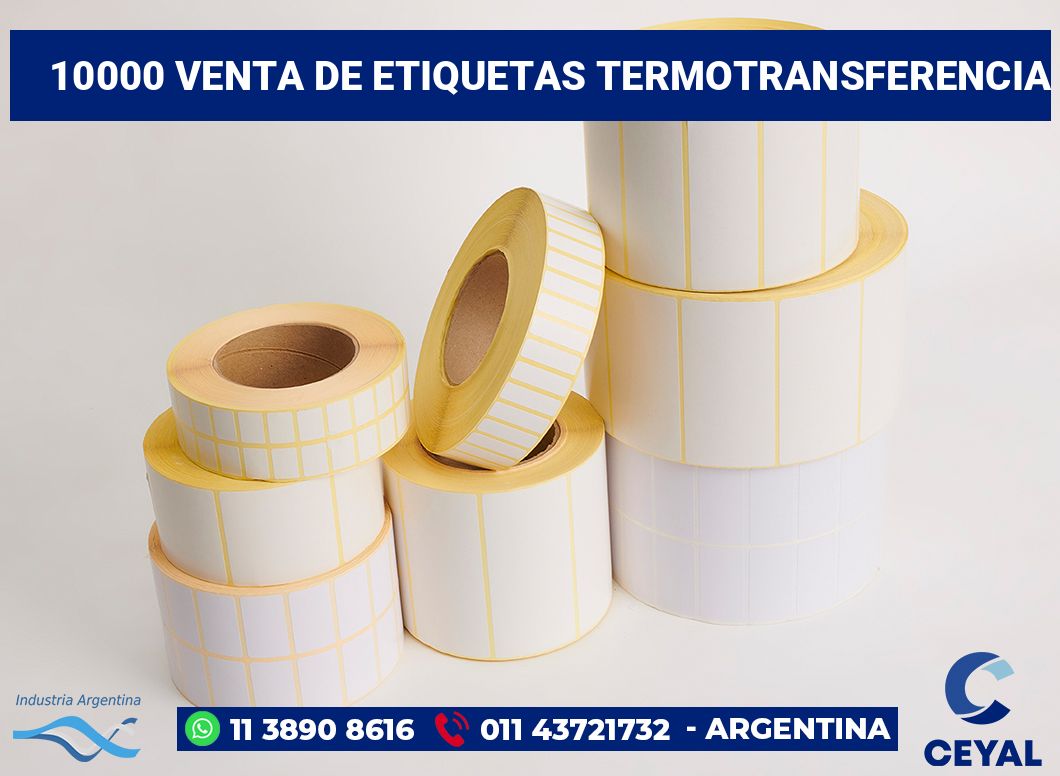 10000 Venta de etiquetas termotransferencia