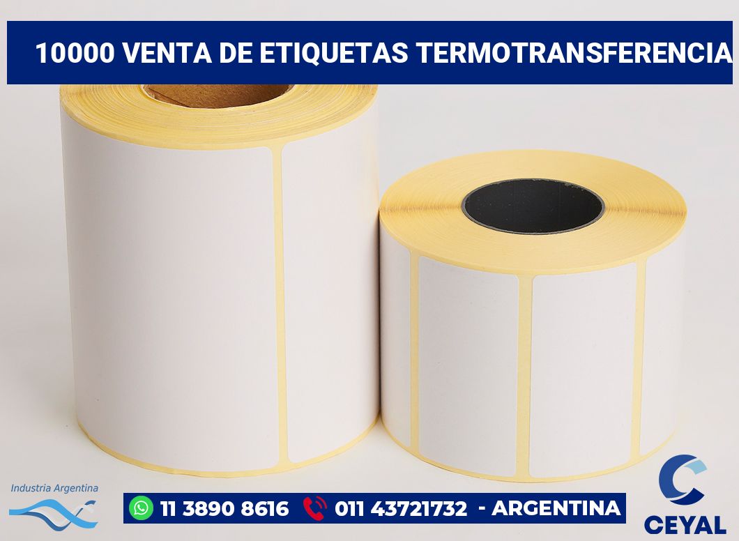 10000 Venta de etiquetas termotransferencia