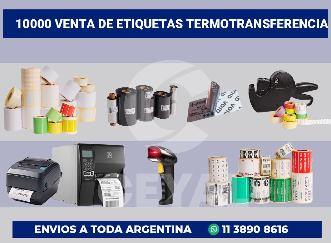 10000 Venta de etiquetas termotransferencia