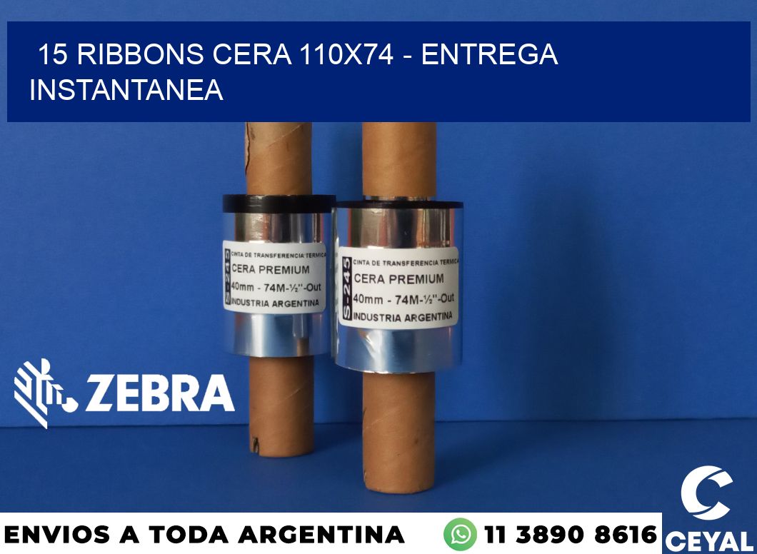 15 Ribbons cera 110x74 - entrega instantanea