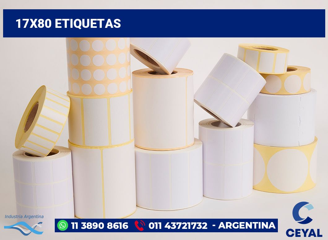 17x80 Etiquetas