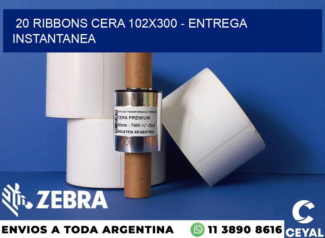 20 Ribbons cera 102x300 - entrega instantanea