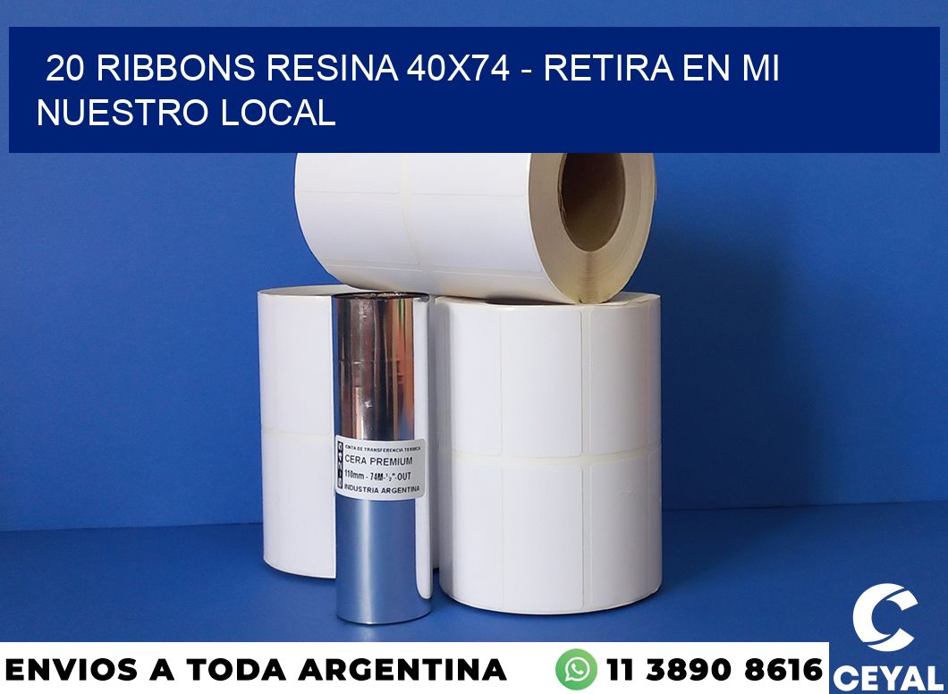 20 Ribbons resina 40×74 – retira en mi nuestro local