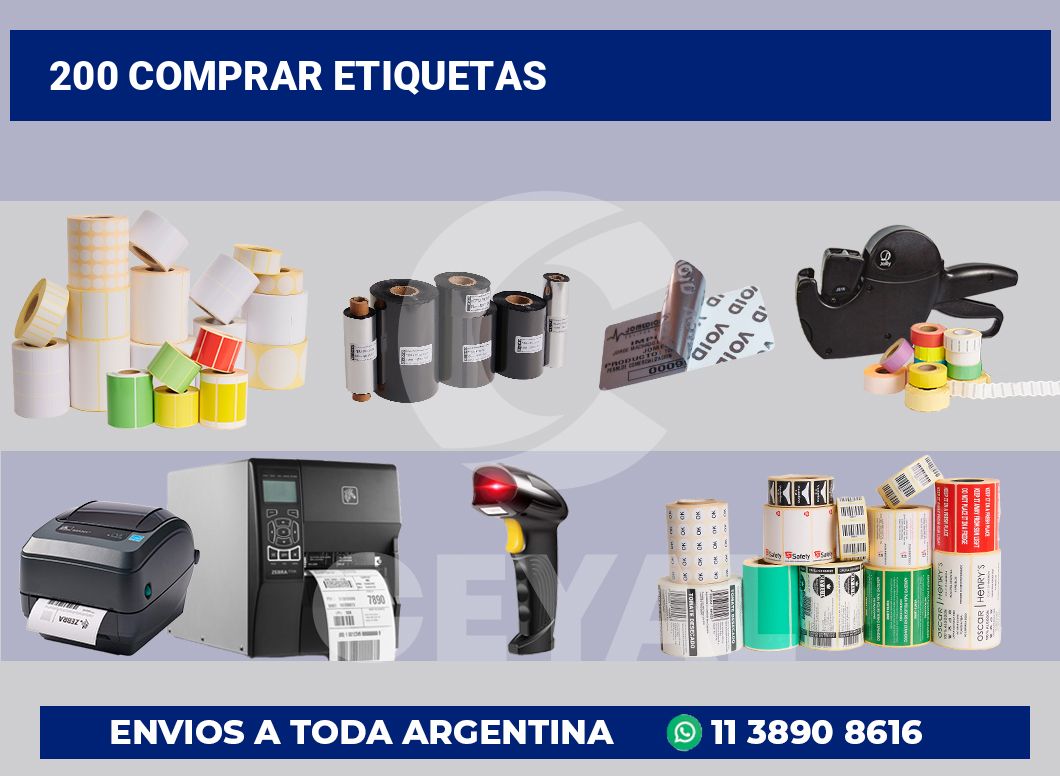 200 Comprar etiquetas