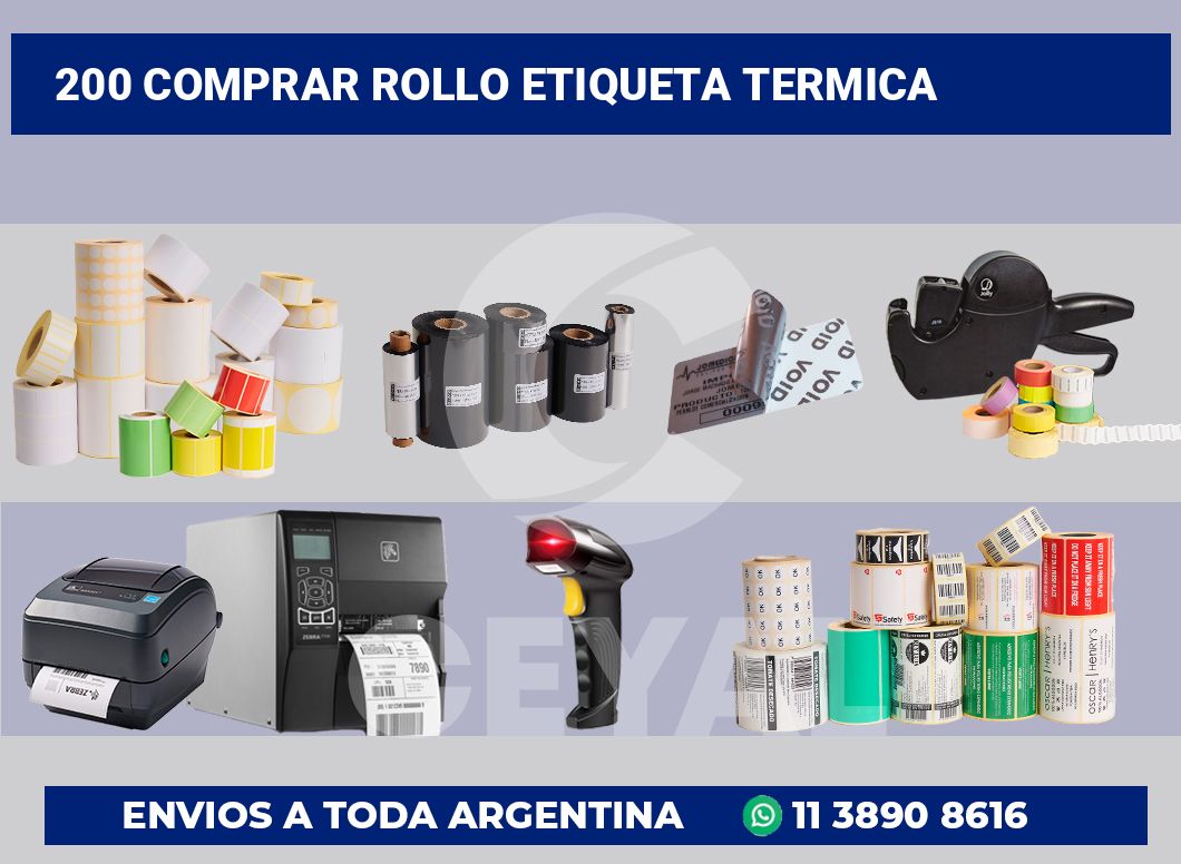 200 Comprar rollo etiqueta termica