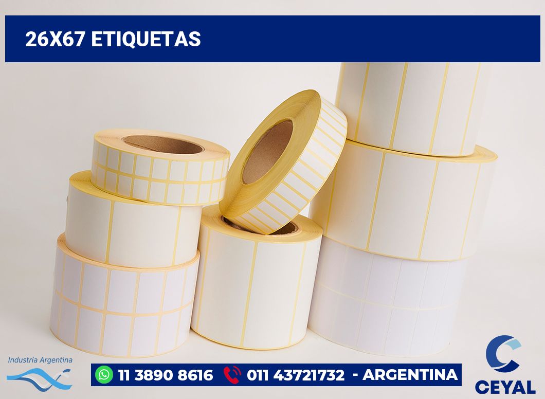 26x67 Etiquetas