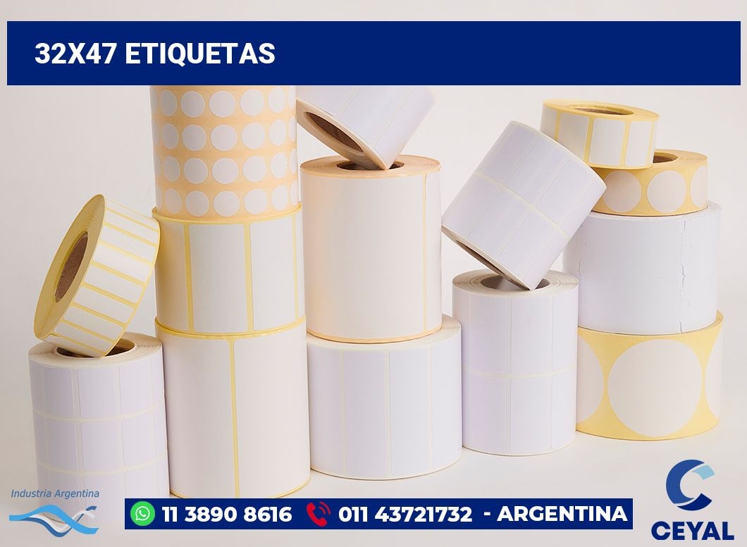 32x47 Etiquetas