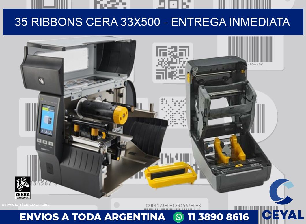35 Ribbons cera 33x500 - Entrega inmediata