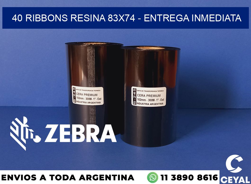 40 Ribbons resina 83x74 - Entrega inmediata