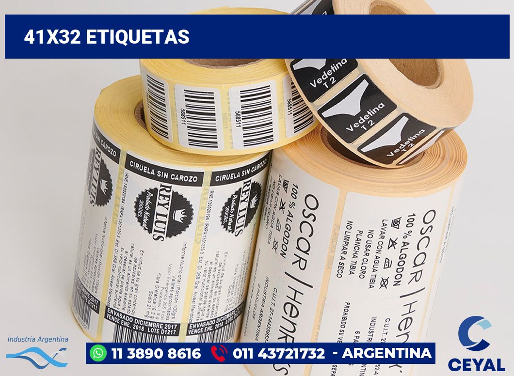 41x32 Etiquetas