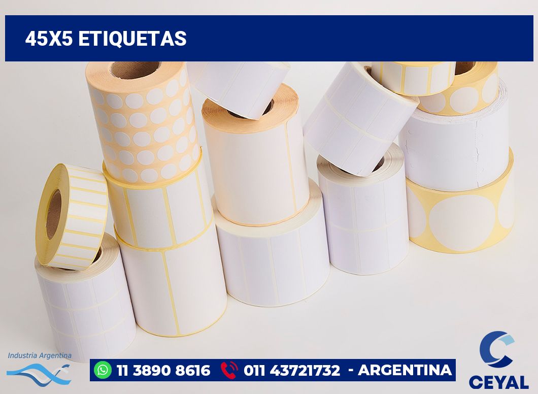 45x5 Etiquetas