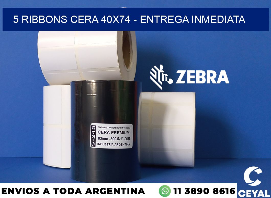 5 Ribbons cera 40x74 - Entrega inmediata