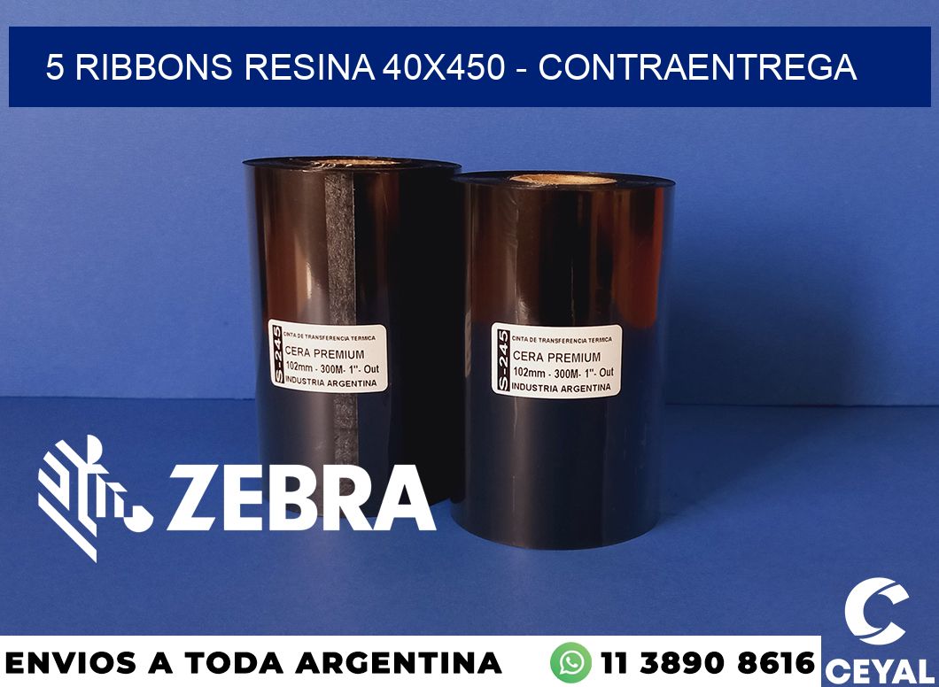 5 Ribbons resina 40x450 - contraentrega