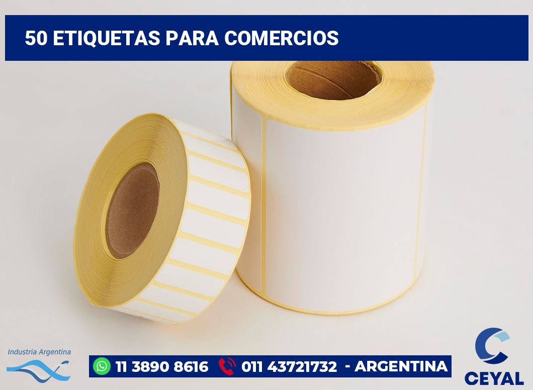 50 Etiquetas para comercios