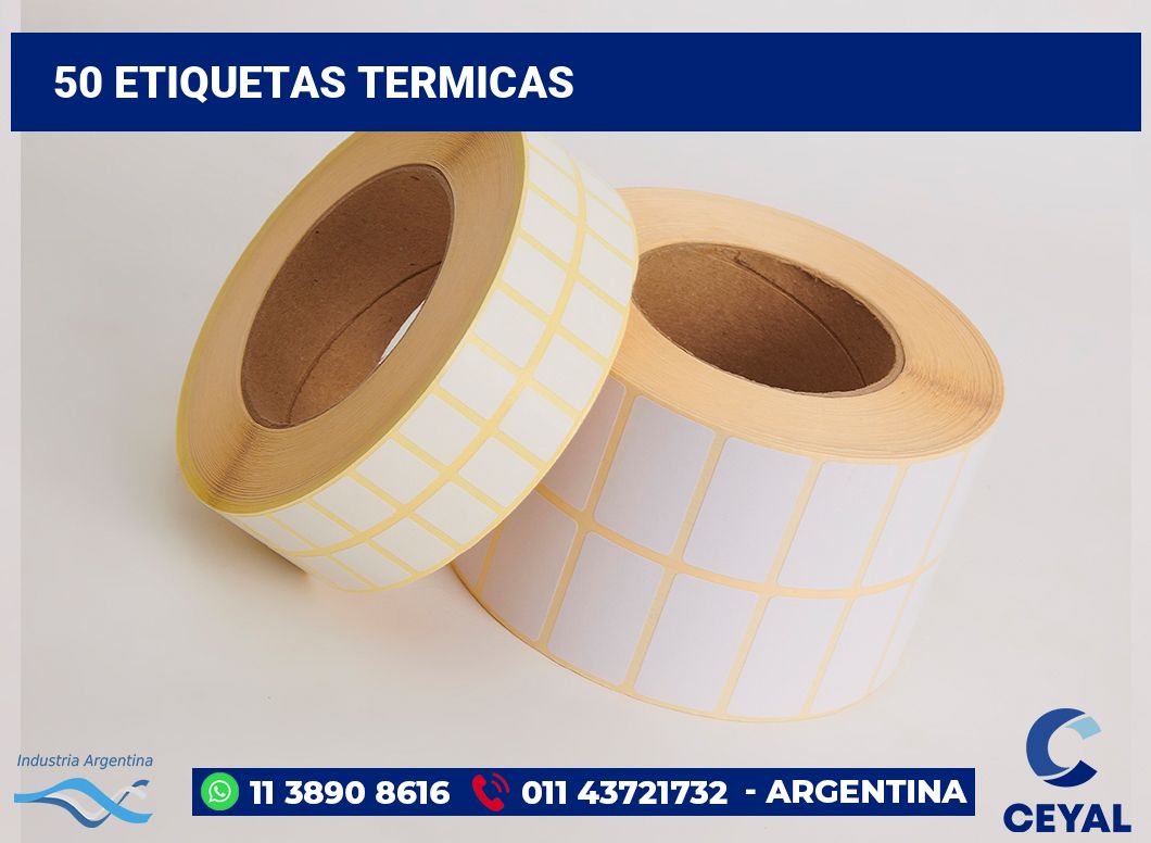 50 Etiquetas termicas