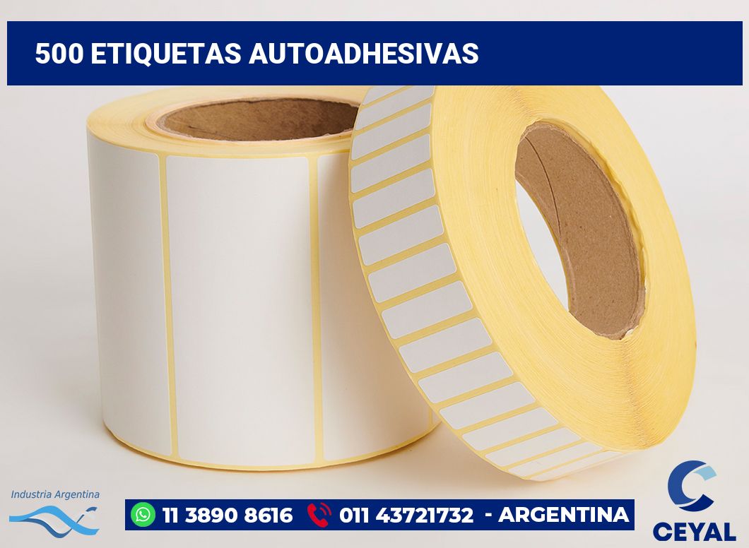 500 Etiquetas autoadhesivas