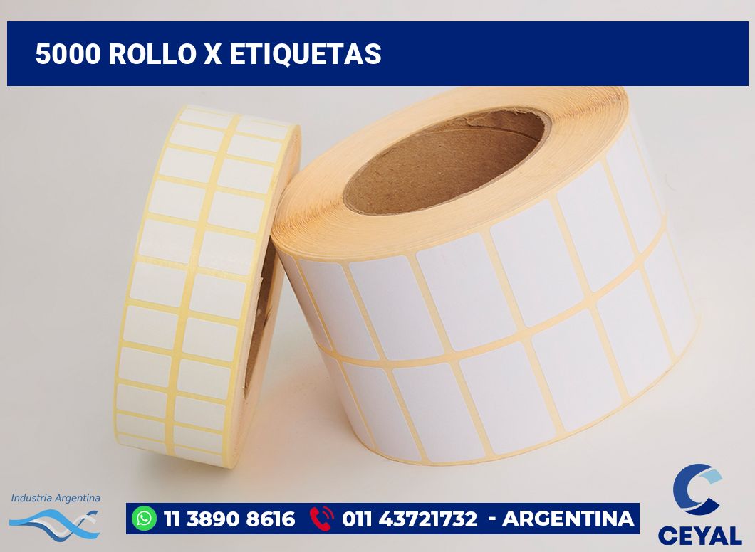 5000 Rollo x etiquetas