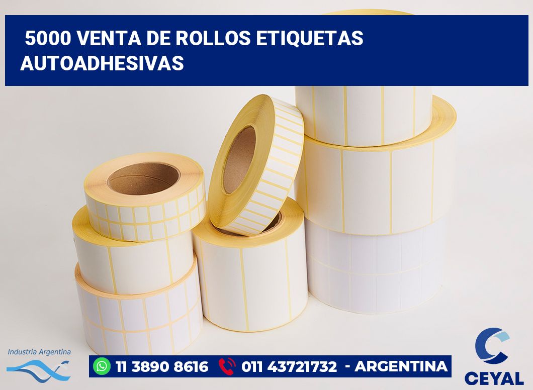 5000 Venta de rollos etiquetas autoadhesivas