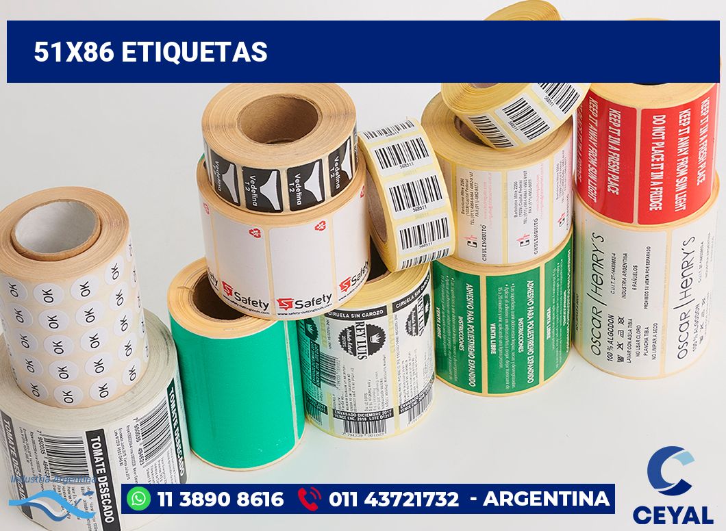 51x86 Etiquetas