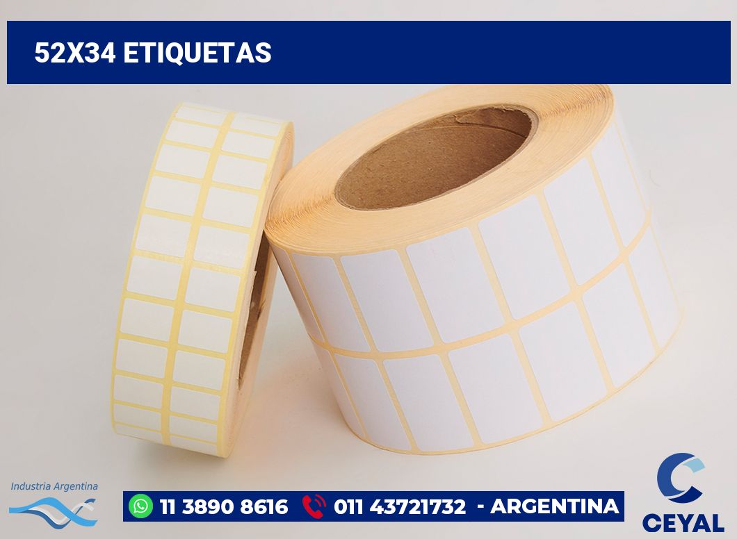 52x34 Etiquetas