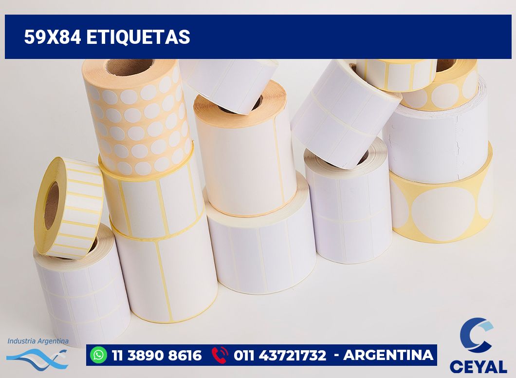 59x84 Etiquetas