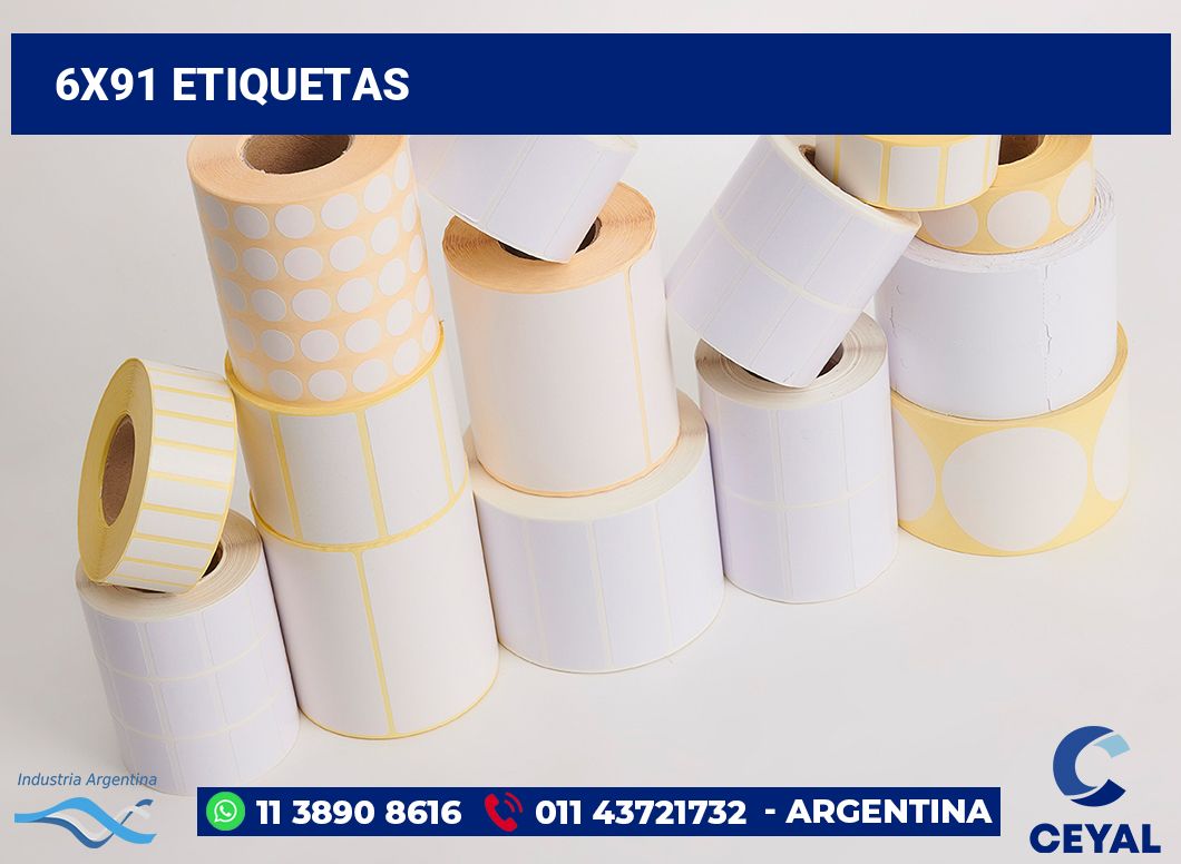 6x91 Etiquetas
