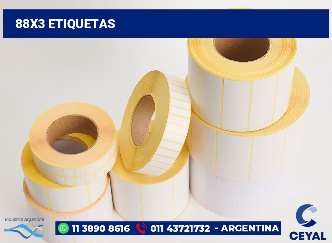 88x3 Etiquetas