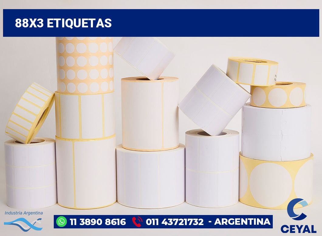88x3 Etiquetas