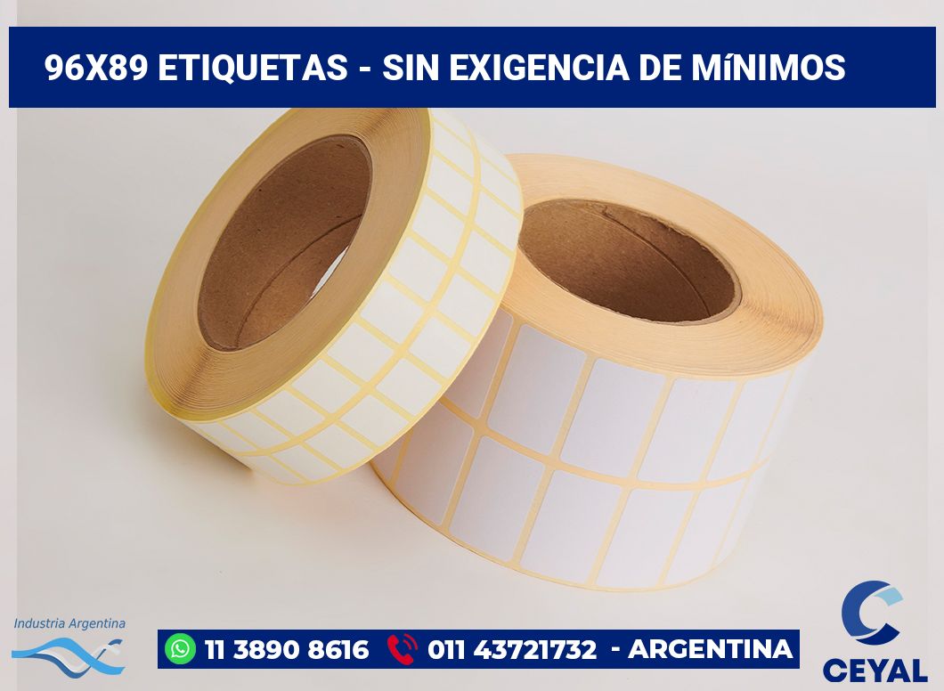 96×89 Etiquetas