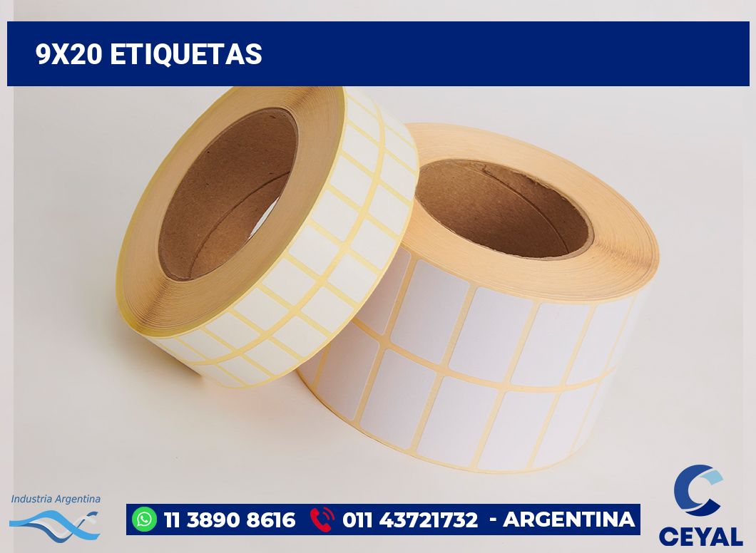 9×20 Etiquetas