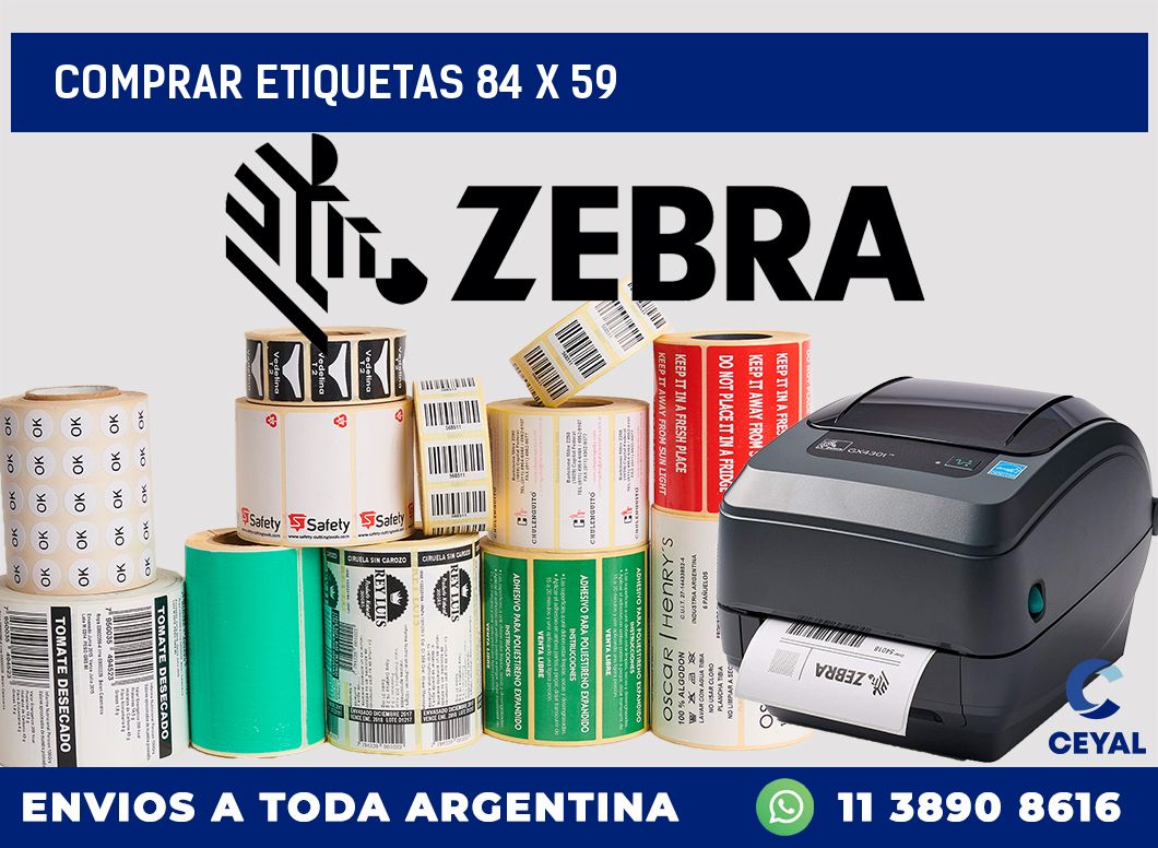 Comprar etiquetas 84 x 59