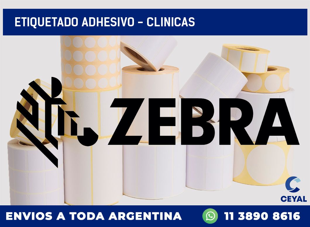 Etiquetado adhesivo - clinicas