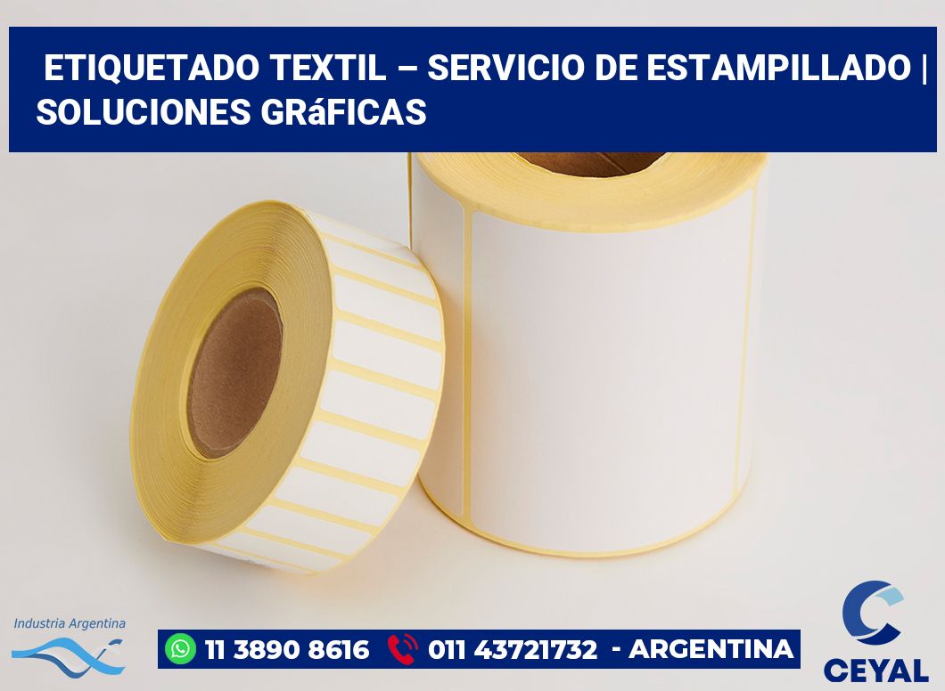 Etiquetado textil – servicio de estampillado | Soluciones gráficas