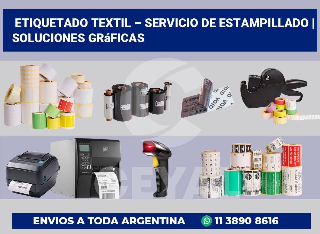 Etiquetado textil – servicio de estampillado | Soluciones gráficas
