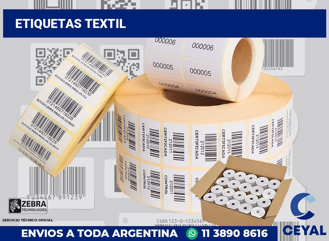 Etiquetas textil