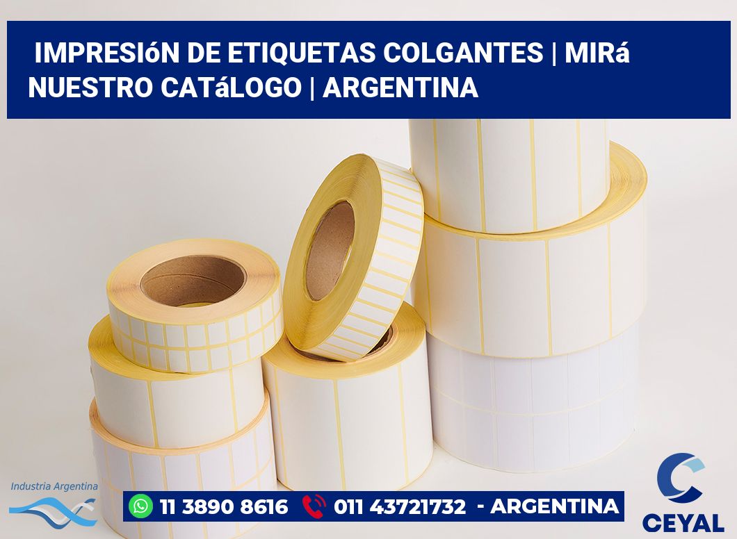 Impresión de etiquetas colgantes | Mirá nuestro catálogo | Argentina