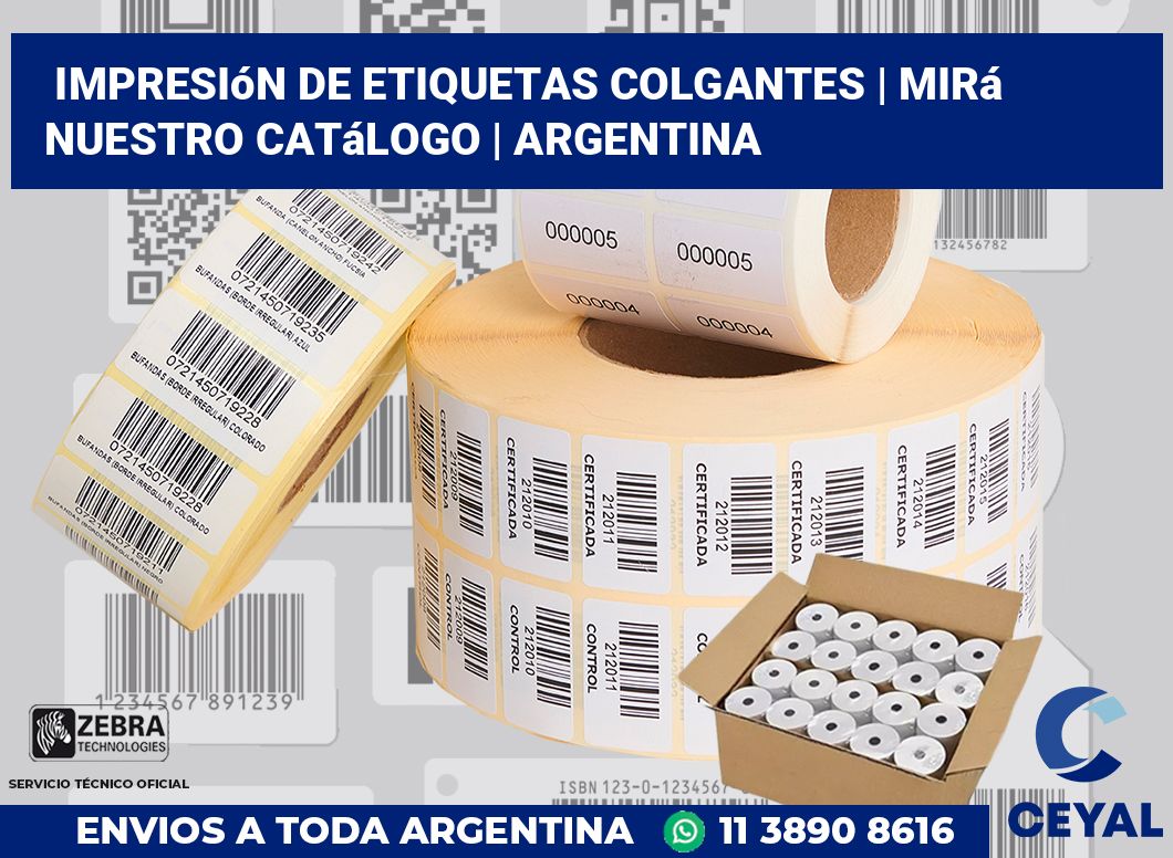 Impresión de etiquetas colgantes | Mirá nuestro catálogo | Argentina