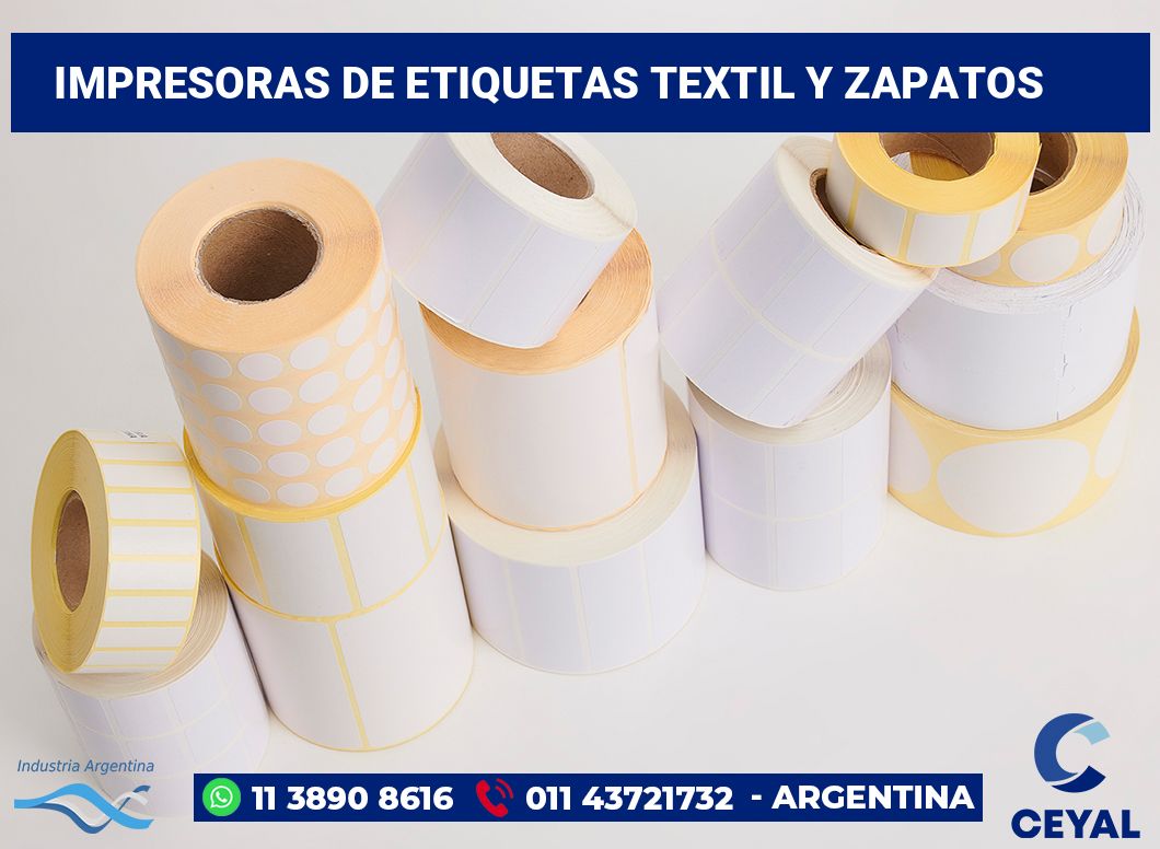 Impresoras de etiquetas Textil y zapatos