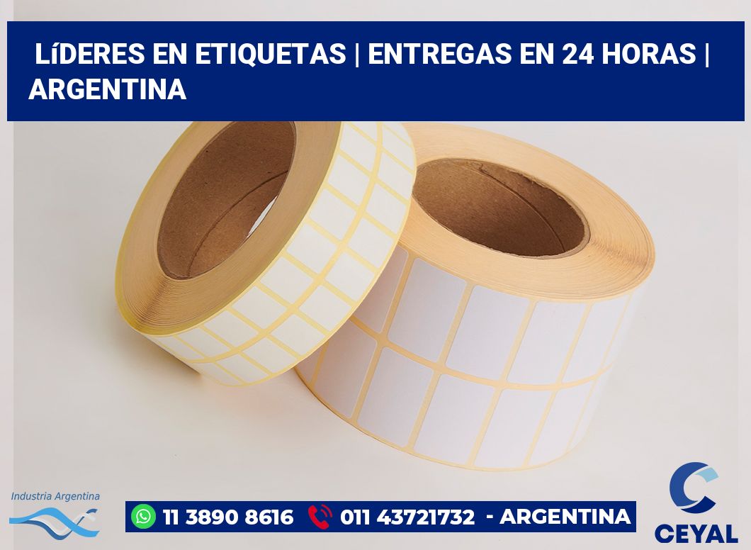Líderes en etiquetas | Entregas en 24 horas | Argentina