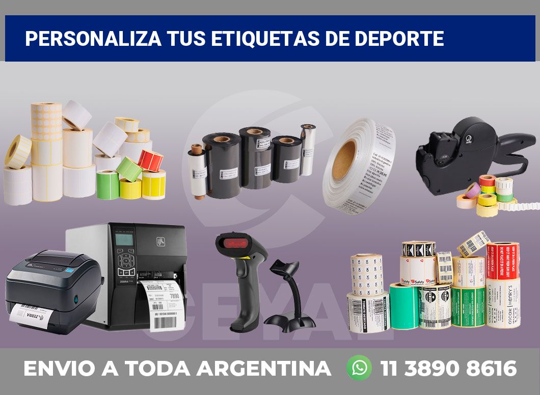 Personaliza tus Etiquetas de Deporte
