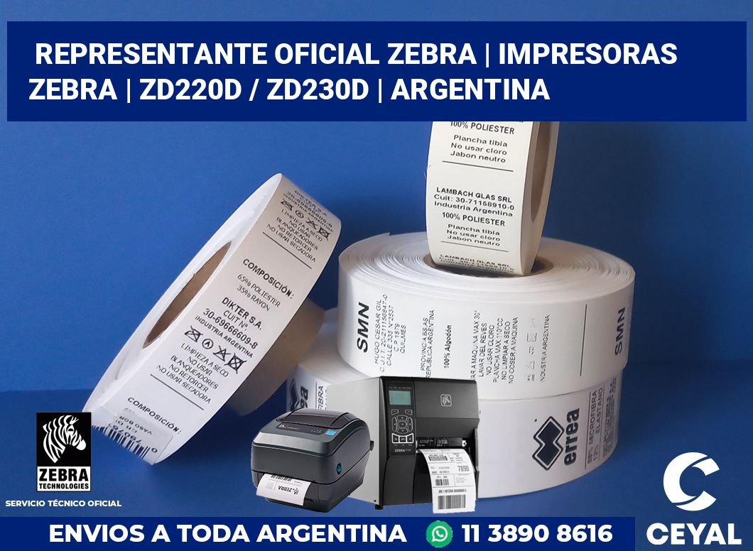 Representante oficial Zebra | Impresoras Zebra | ZD220d / ZD230d | Argentina