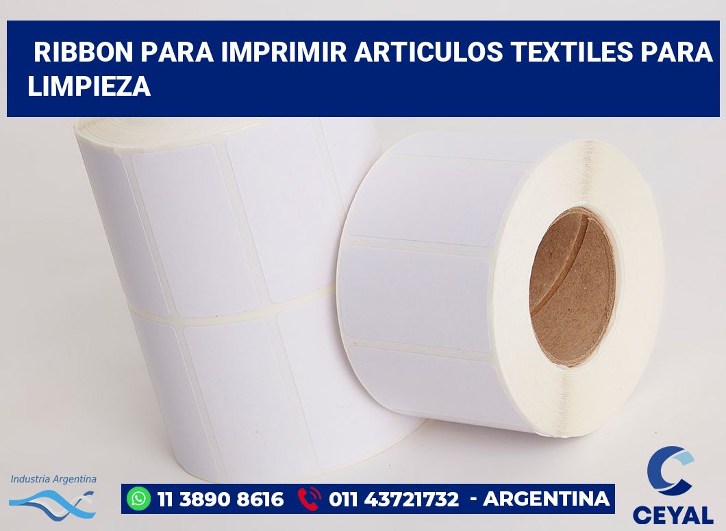 Ribbon para imprimir Articulos textiles para limpieza