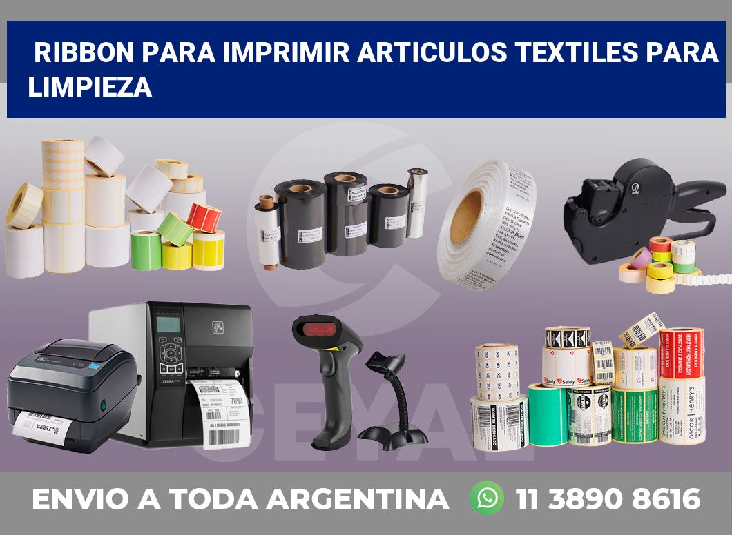 Ribbon para imprimir Articulos textiles para limpieza