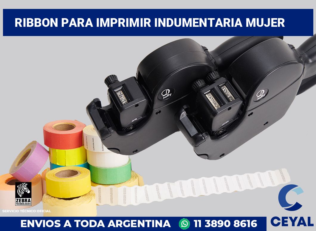 Ribbon para imprimir Indumentaria mujer
