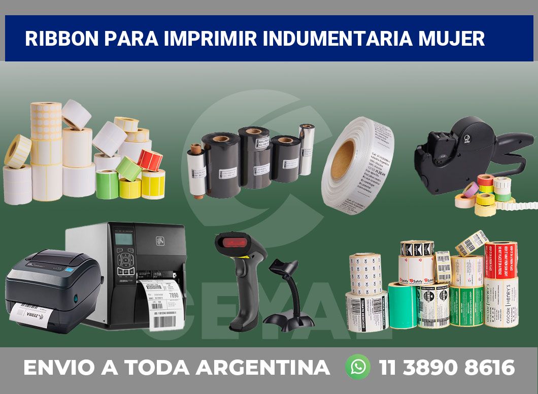 Ribbon para imprimir Indumentaria mujer